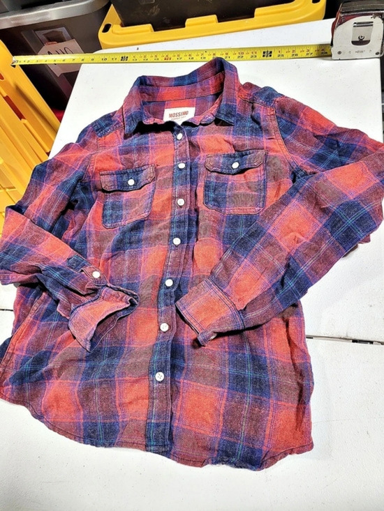 Mossimo Supply Co. Tops - Mossimo Supply Co. Plaid Button Down Red & Blue Medium